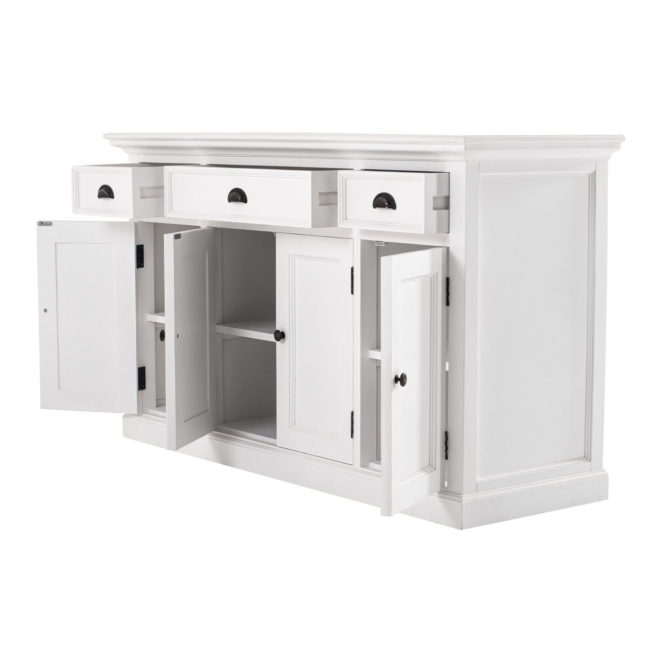 French Coastal Buffet with 4 Doors 3 Drawers - ZNS-B192