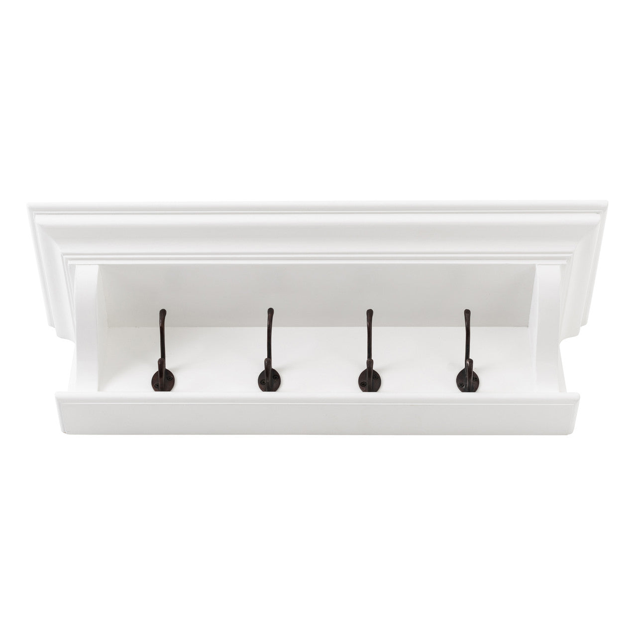 French Coastal 4 Hook Coat Rack 70cm 28"