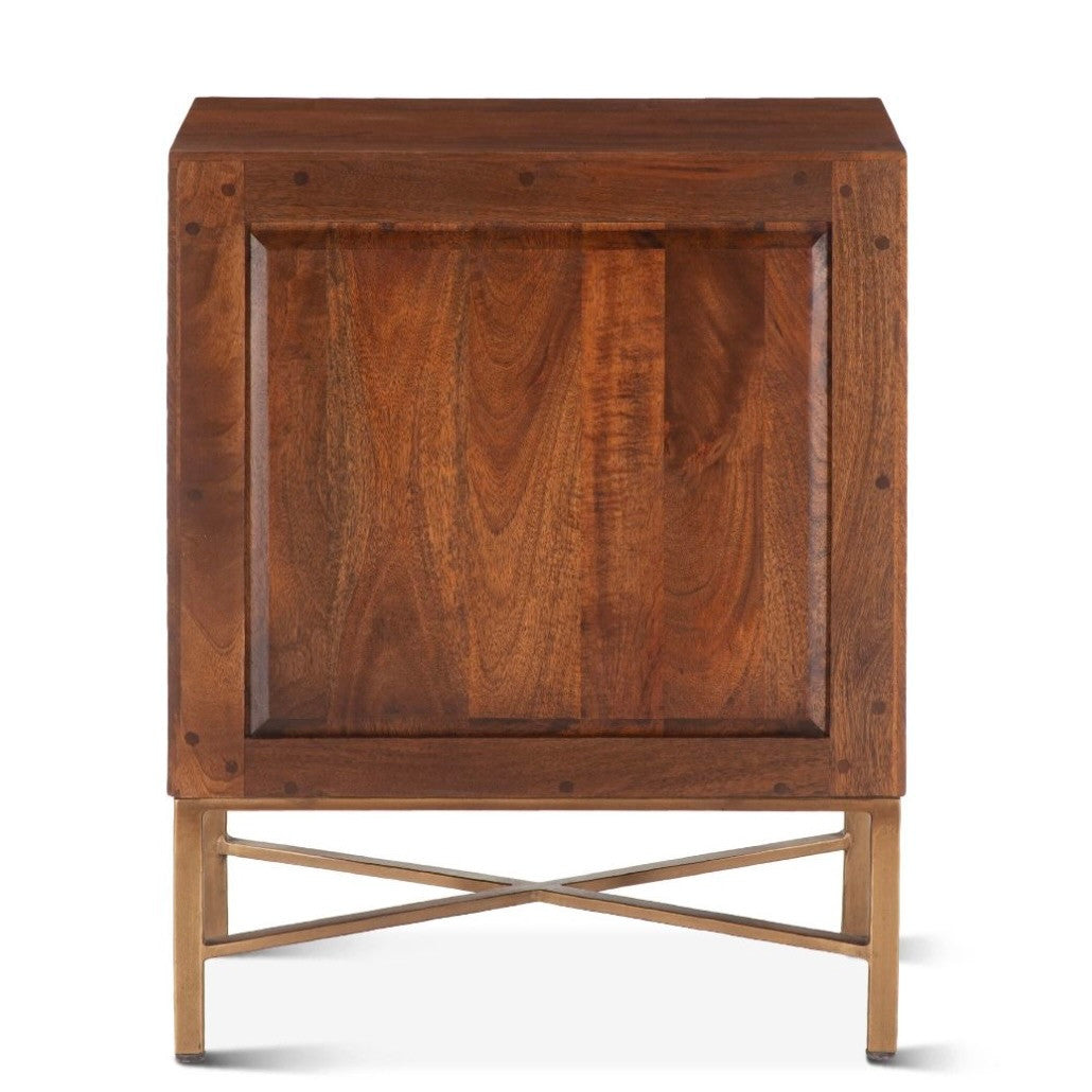 Zoey Contemporary Solid Wood 2-Drawer Nightstand