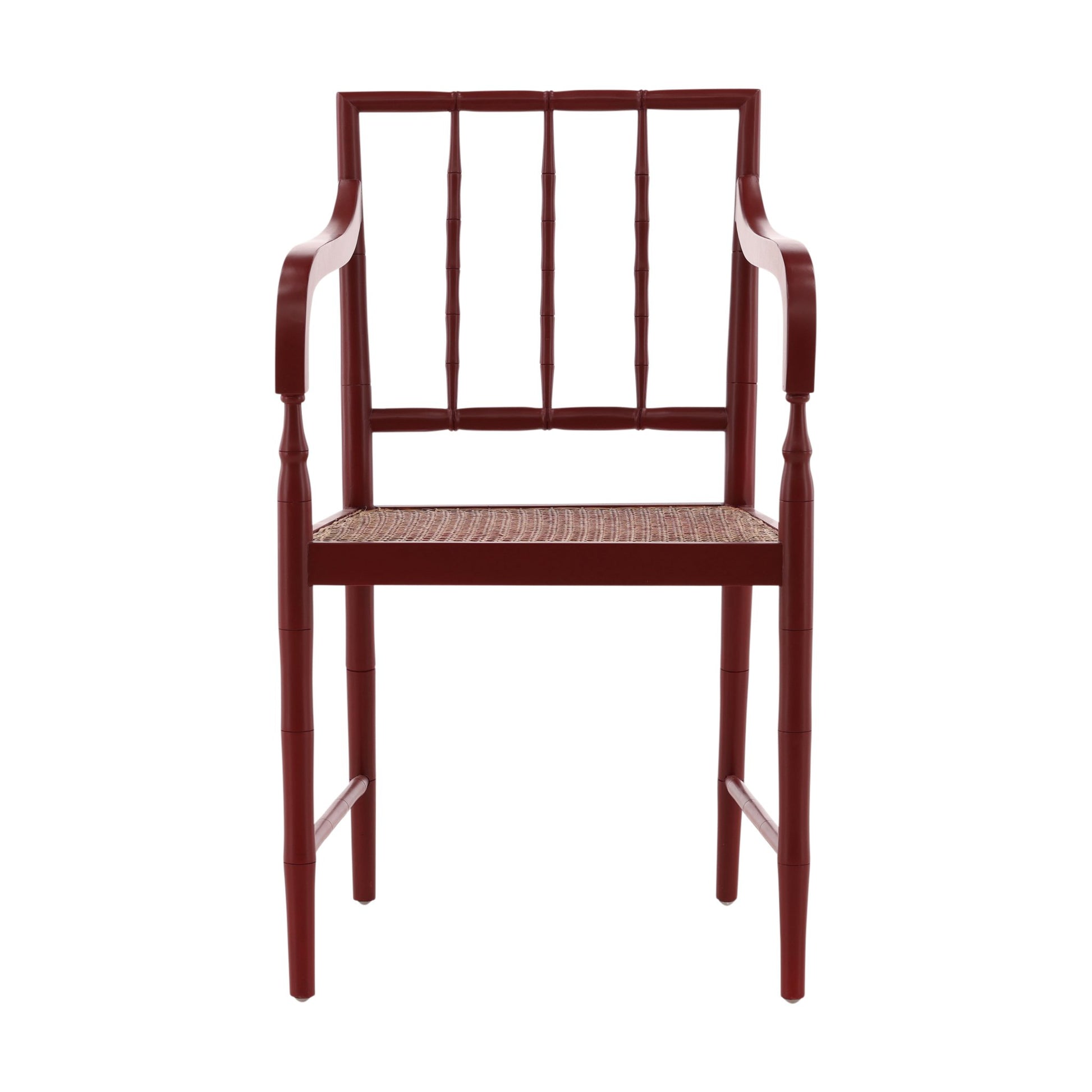 Red Reynolds Arm Chair - 23.25' detail view by Furniture Classics at ZIN Home