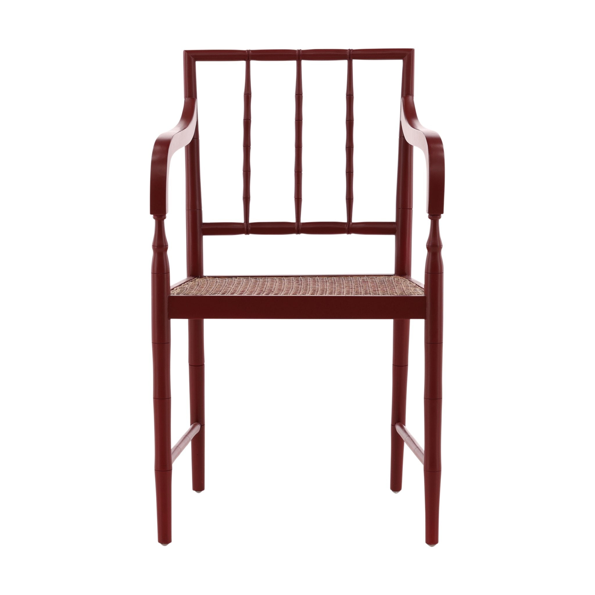 Red Reynolds Arm Chair - 23.25' detail view by Furniture Classics at ZIN Home