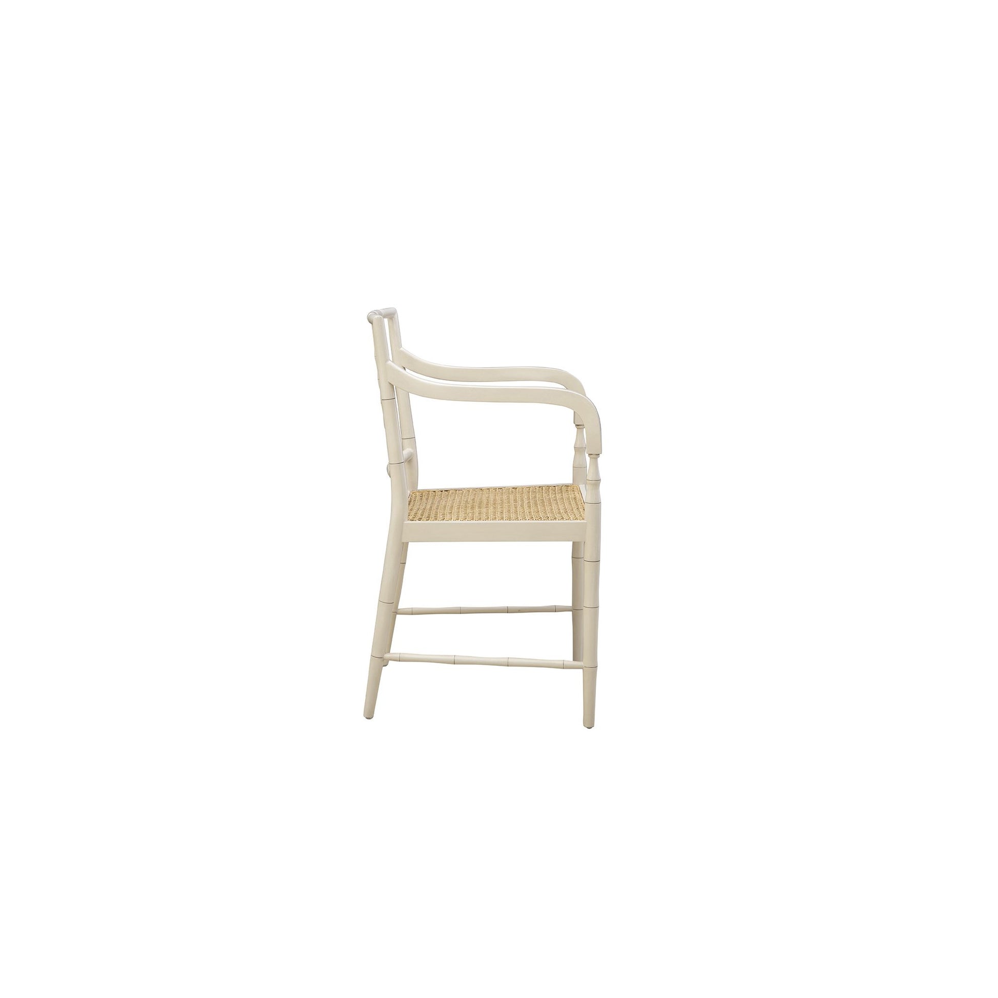 Cream Reynolds Arm Chair - 20.5' detail view by Furniture Classics at ZIN Home