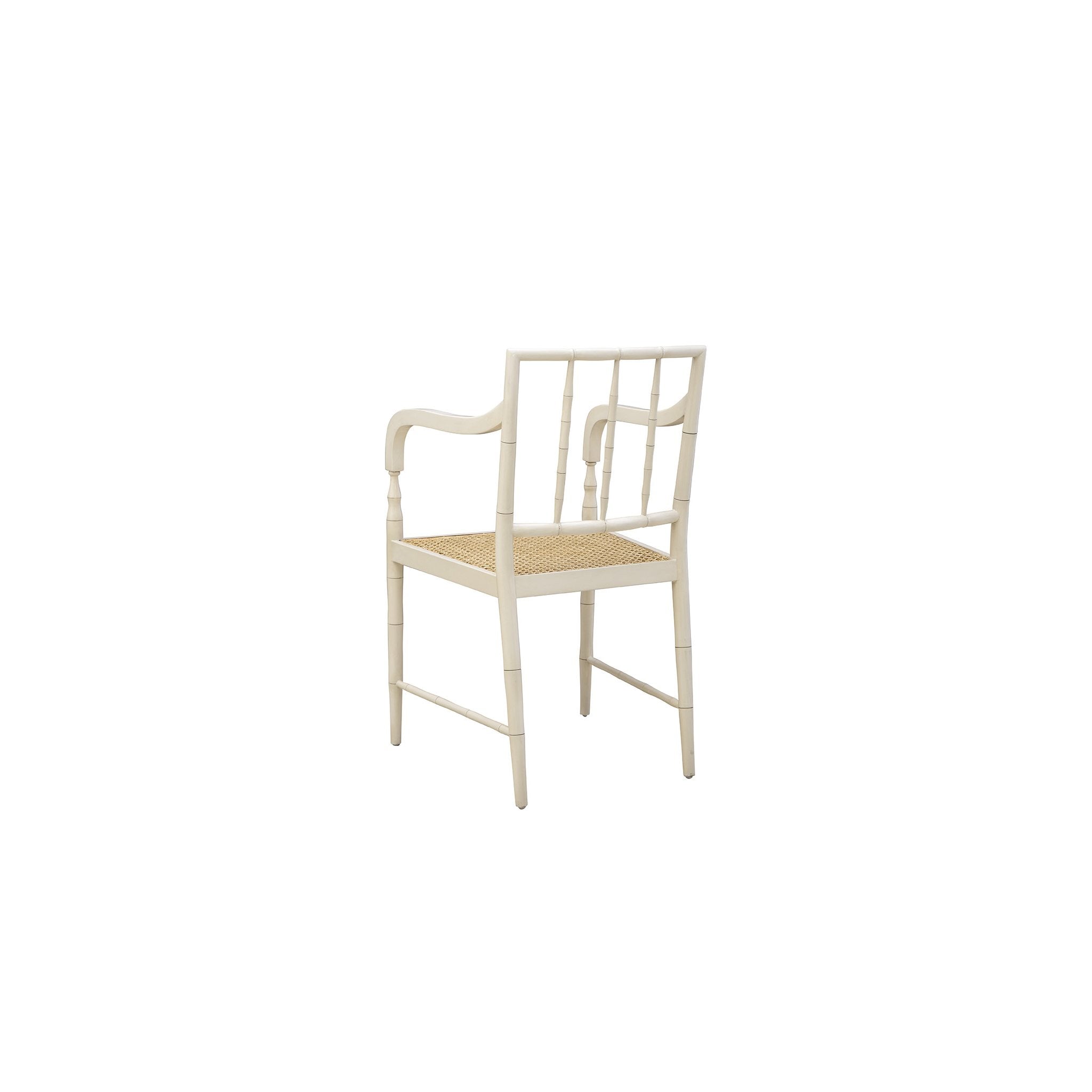 Cream Reynolds Arm Chair - 20.5' detail view by Furniture Classics at ZIN Home