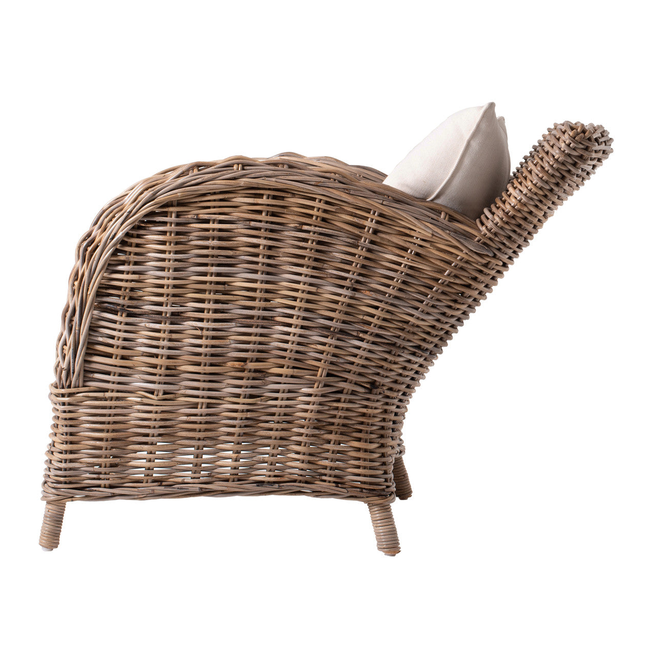 Coastal Wicker Knight Chair 34"