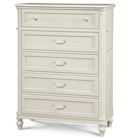 Rosalie Kids 5-Drawer Tall Chest - White