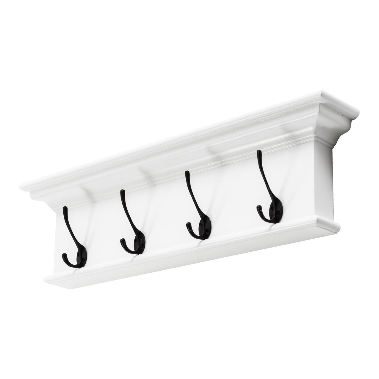 French Coastal 4 Hook Coat Rack 28"