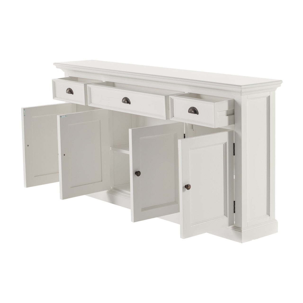 French Coastal Buffet Console Table 65"