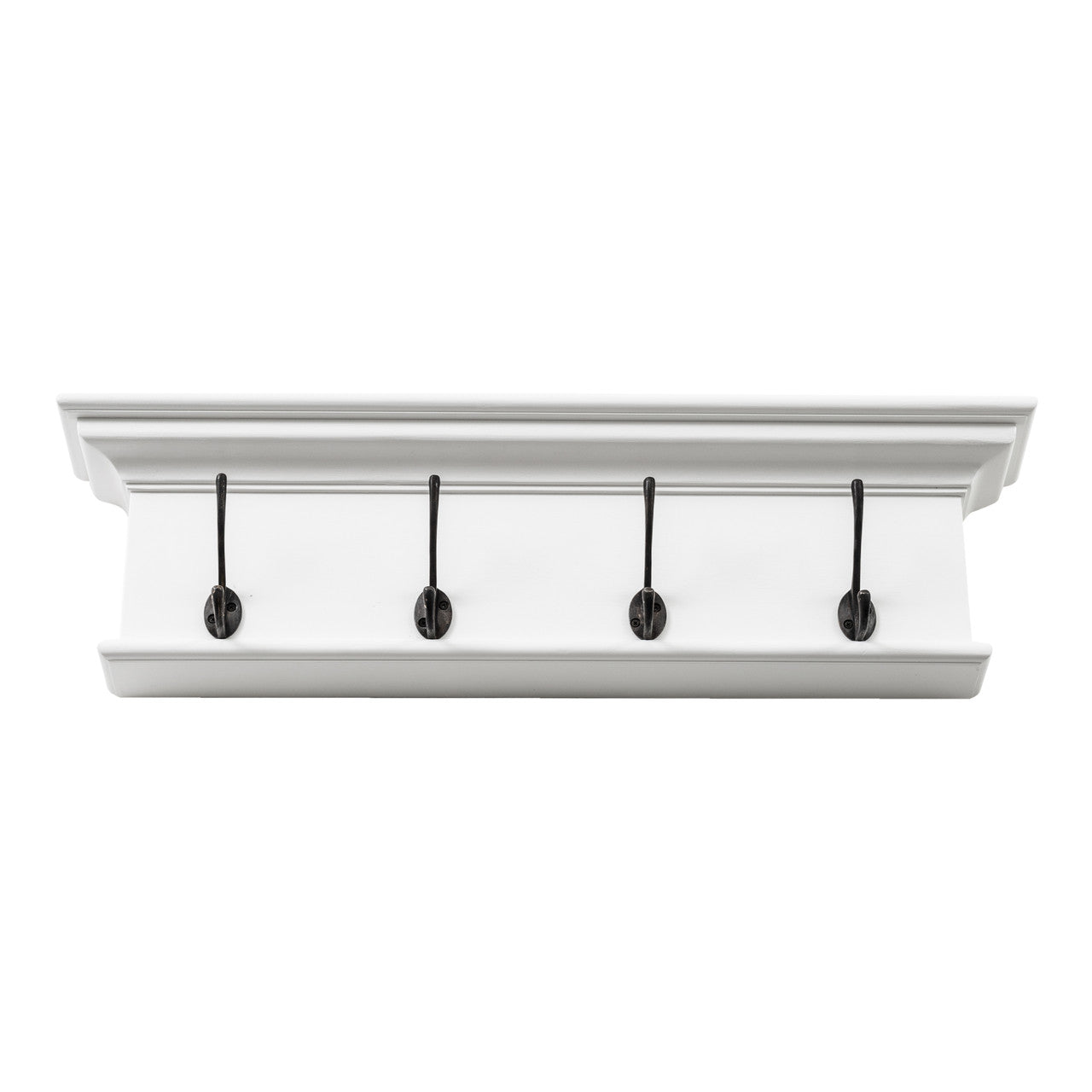 French Coastal 4 Hook Coat Rack 28"