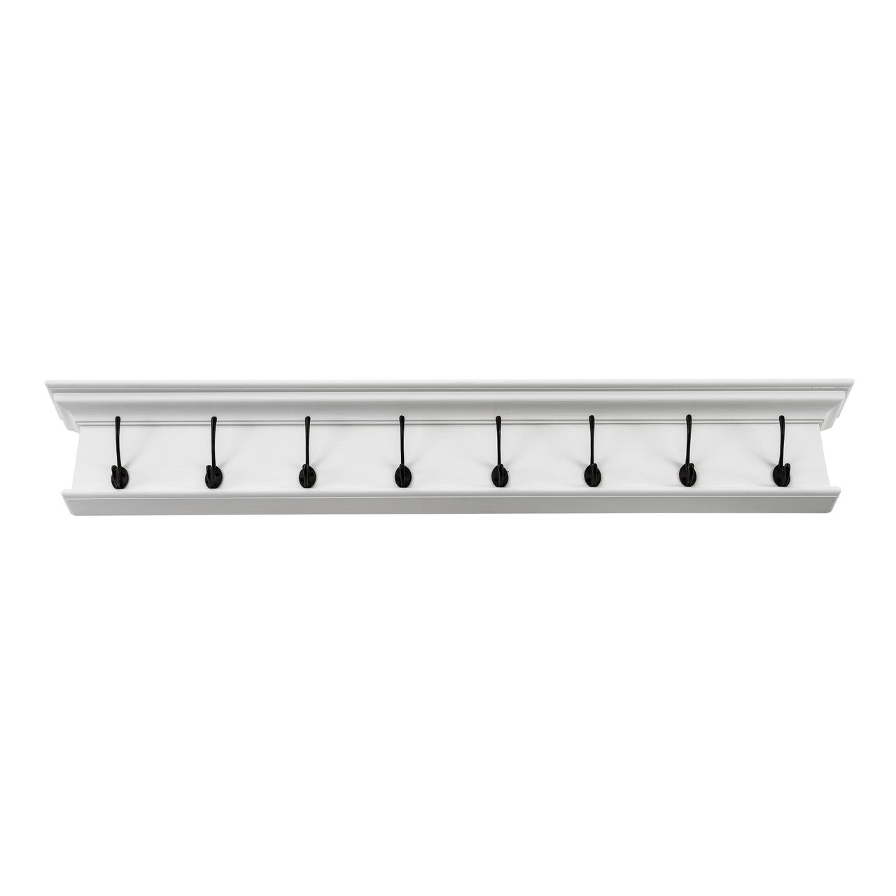 French Coastal 8 Hook Coat Rack 51"