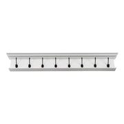 French Coastal 8 Hook Coat Rack 51"