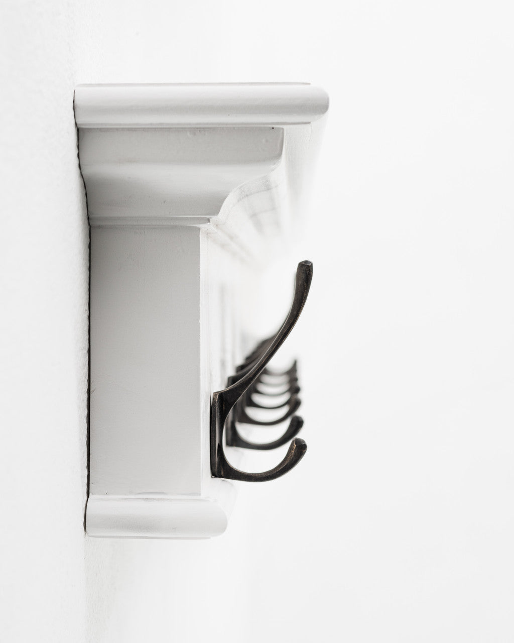 French Coastal 8 Hook Coat Rack 51"