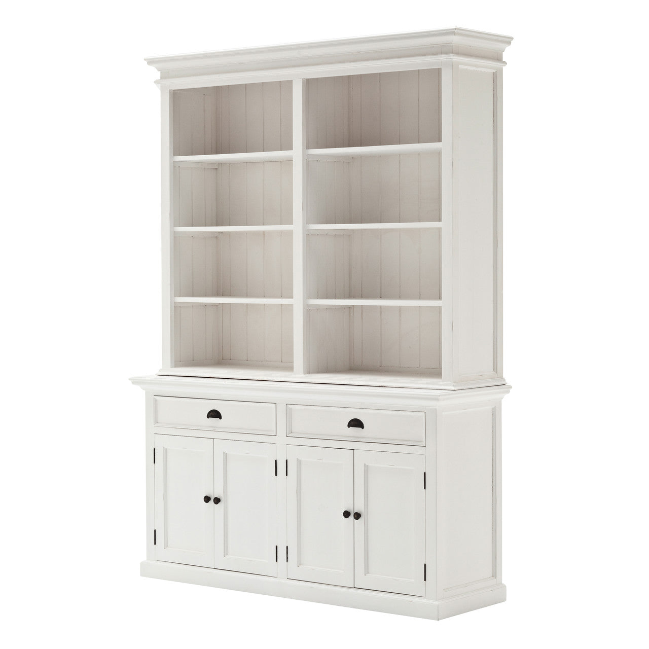 French Coastal Hutch Bookcase Unit 63"