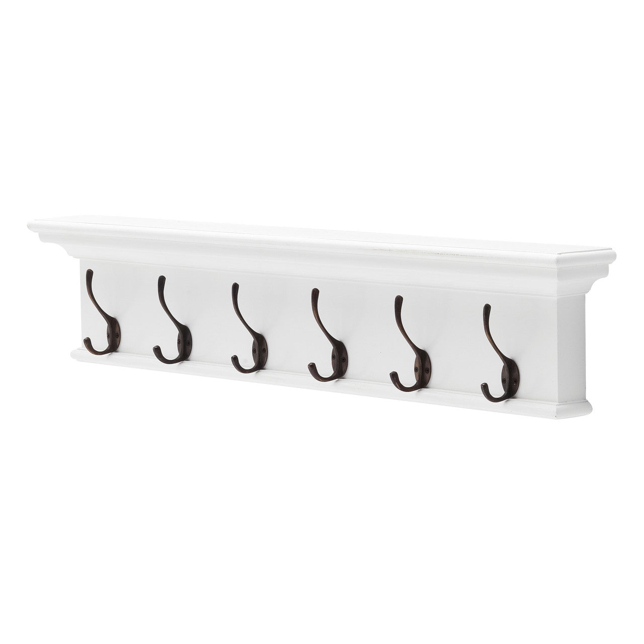 French Coastal 6 Hook Coat Rack 39"