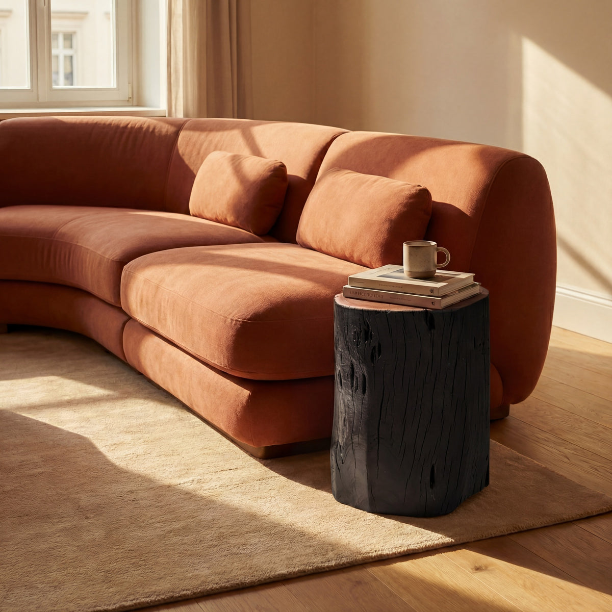 Brooks Solid Wood Stump - Ebonized by Urbia - detail 7