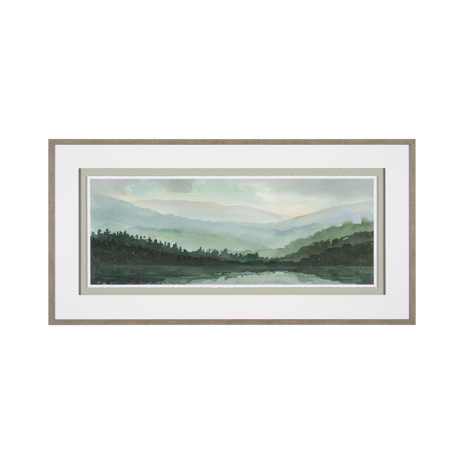 Watercolor Sketch II by Mercana Studio Hand Embellished Textured Framed Art Print Matted under Glass by Mercana at ZIN Home