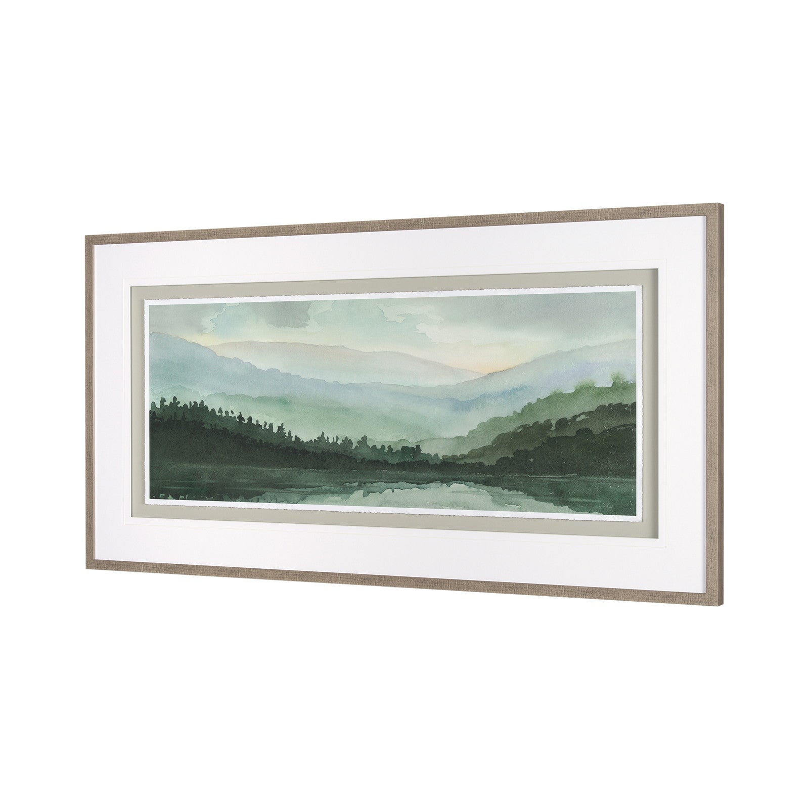 Watercolor Sketch II by Mercana Studio Hand Embellished Textured Framed Art Print Matted under Glass by Mercana at ZIN Home