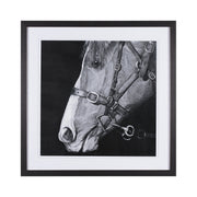 Equestrian Portrait by Mercana Studio Hand Embellished Textured Framed Photo Art Print Matted under by Mercana at ZIN Home