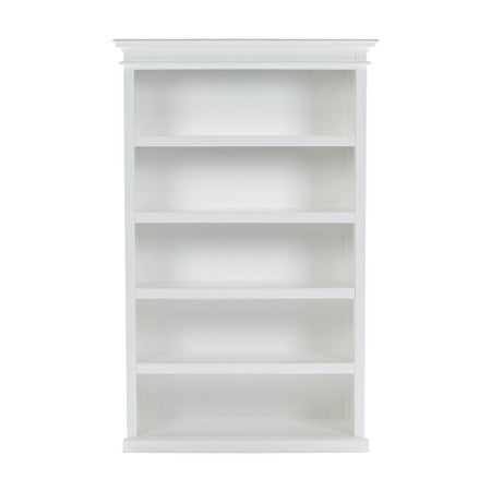 French Coastal Bookcase with 5 Shelves 49"