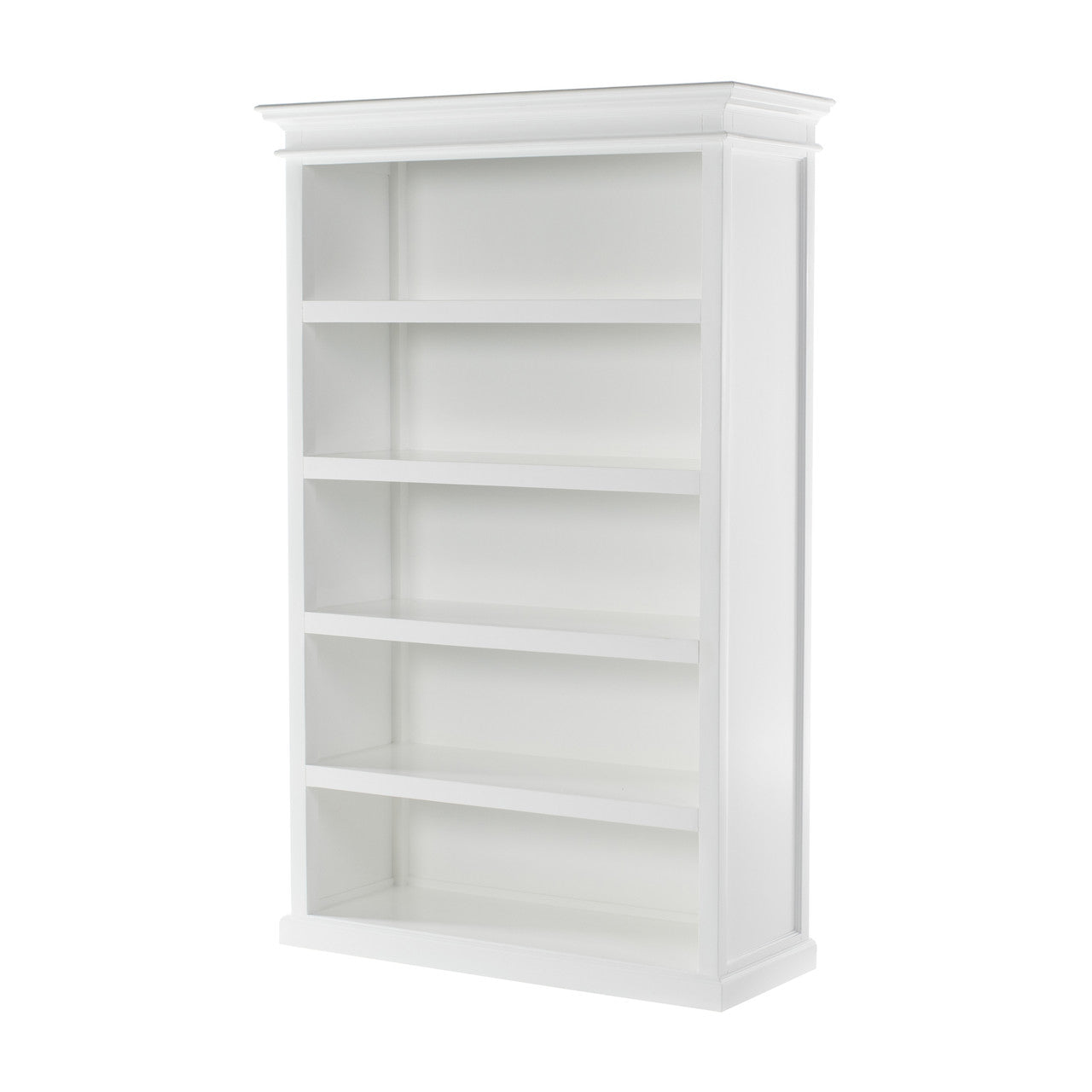 French Coastal Bookcase with 5 Shelves 49"