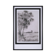 Serene View by Mercana Studio a Hand Embellished Textured Framed Art Print Matted under Glass by Mercana at ZIN Home