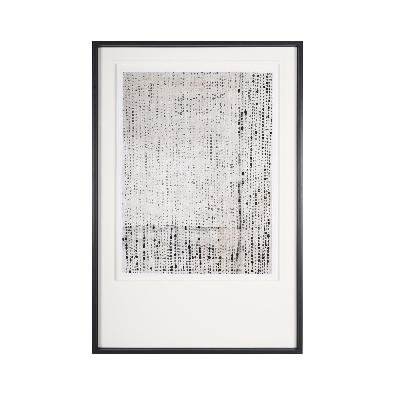 Dot Texture Tan I by Mercana Studio a Hand Embellished Textured Framed Art Print Matted under Glass by Mercana at ZIN Home