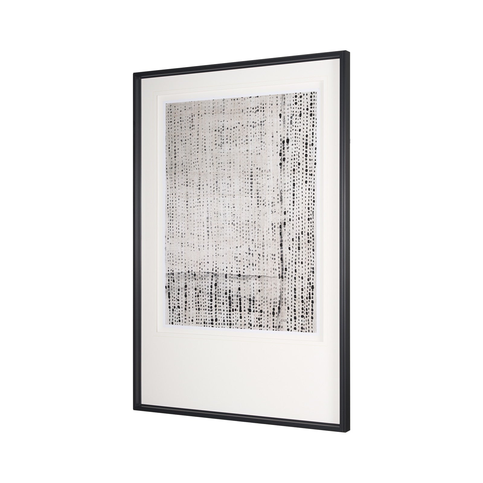 Dot Texture Tan I by Mercana Studio a Hand Embellished Textured Framed Art Print Matted under Glass by Mercana at ZIN Home