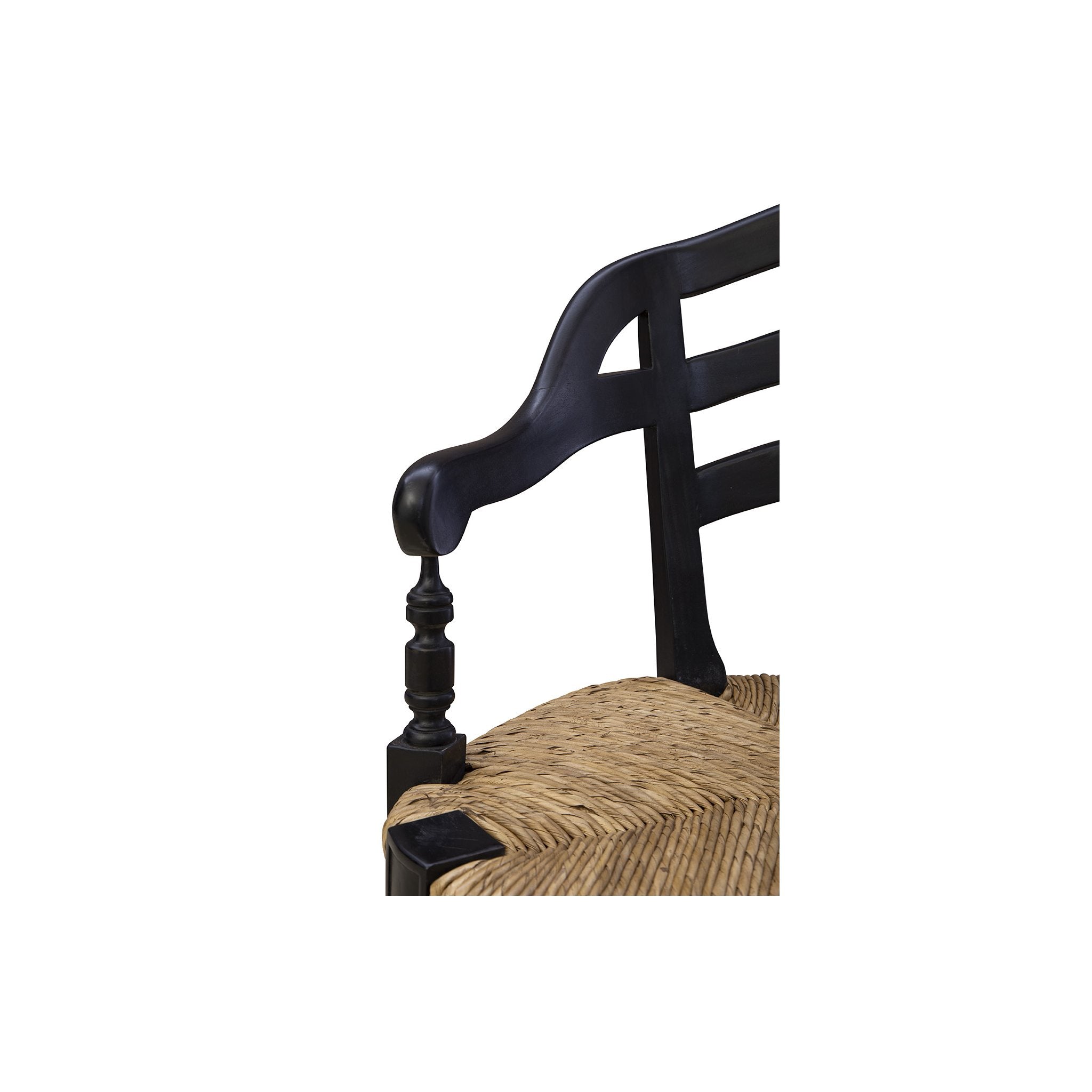 Black Maverick Arm Chair - 24' detail view by Furniture Classics at ZIN Home