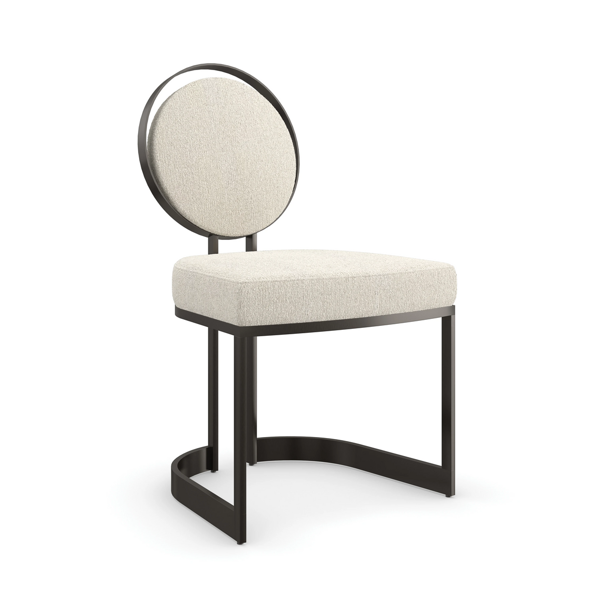 La Lune Chocolate Bronze Matte Dining Chair 20" by Caracole - view 6