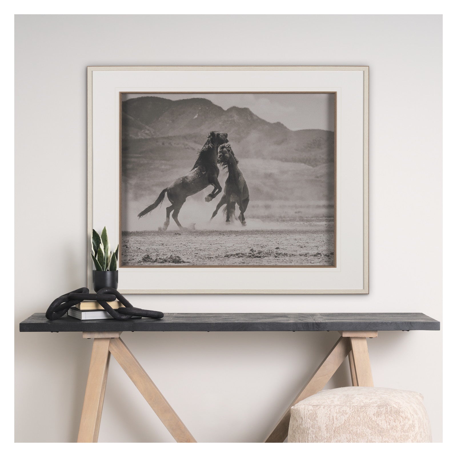 The Meeting by Nancy Crowell a Hand Embellished Framed Photo Art Print Matted under Glass by Mercana at ZIN Home