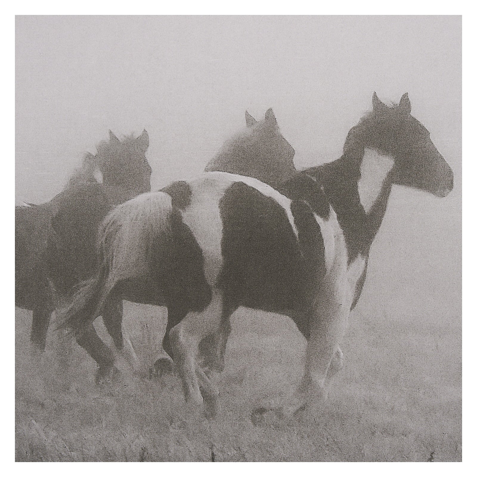 Painted Horses on the Run by Debra Van Swearingen a Hand Embellished Framed Photo Art Print Matted u by Mercana at ZIN Home