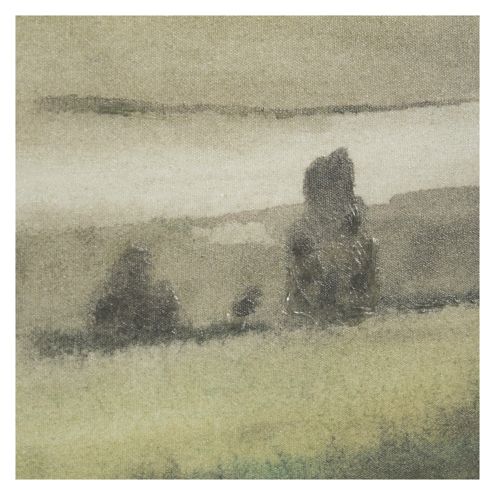 Rolling Fields I Hand Embellished Black Framed Watercolor Art Print on Paper Mounted with Backing by Mercana at ZIN Home