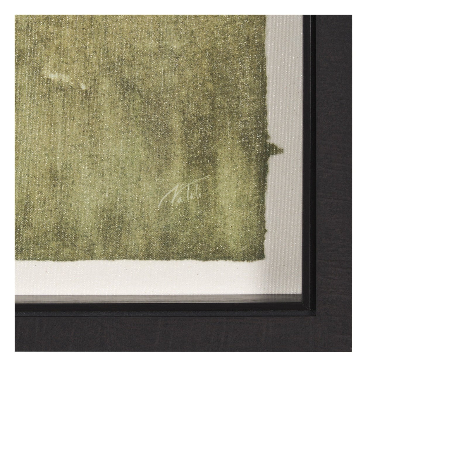 Rolling Fields II Hand Embellished Black Framed Watercolor Art Print on Paper Mounted with Backing by Mercana at ZIN Home