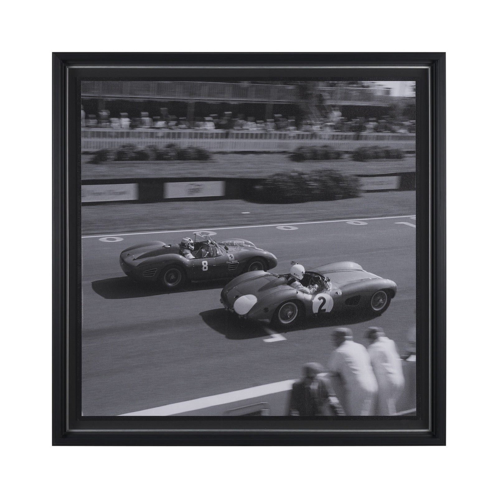Race Day - Qualifying by Ben Wood a Hand Embellished Framed Photo Art Print Matted under Glass by Mercana at ZIN Home