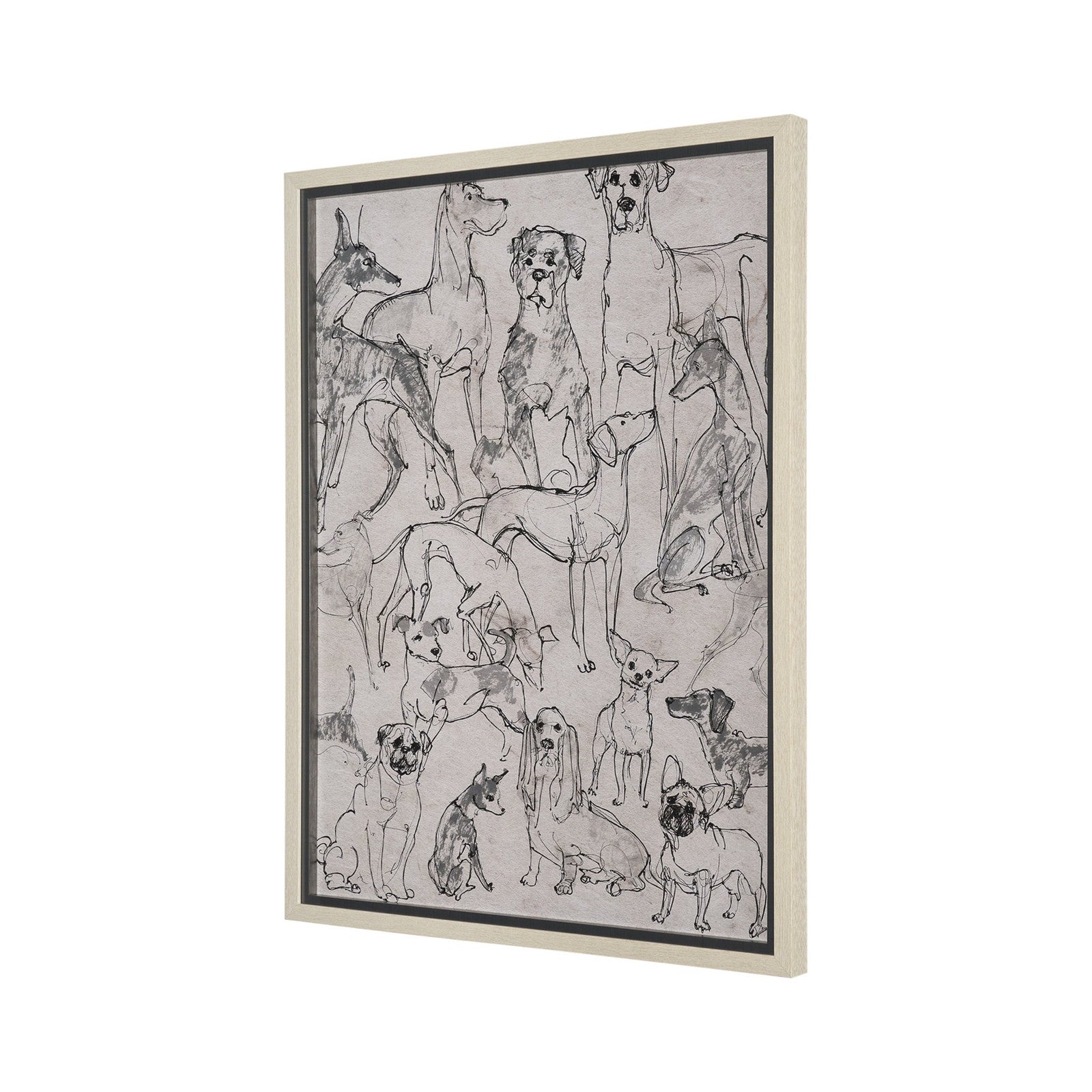Dog Sketches II by Mercana Studio Hand Embelished Framed Artwork Matted under Glass by Mercana at ZIN Home