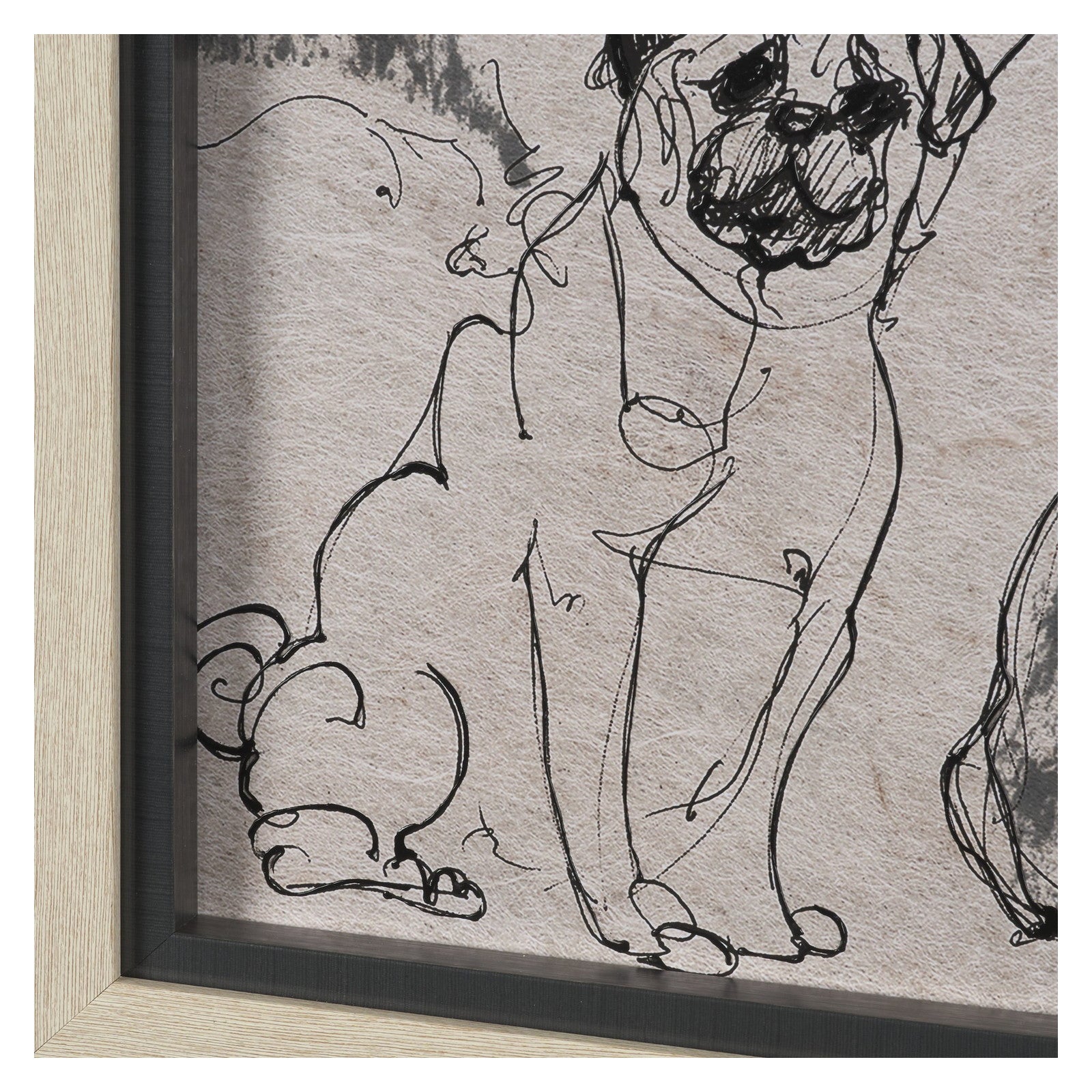 Dog Sketches II by Mercana Studio Hand Embelished Framed Artwork Matted under Glass by Mercana at ZIN Home
