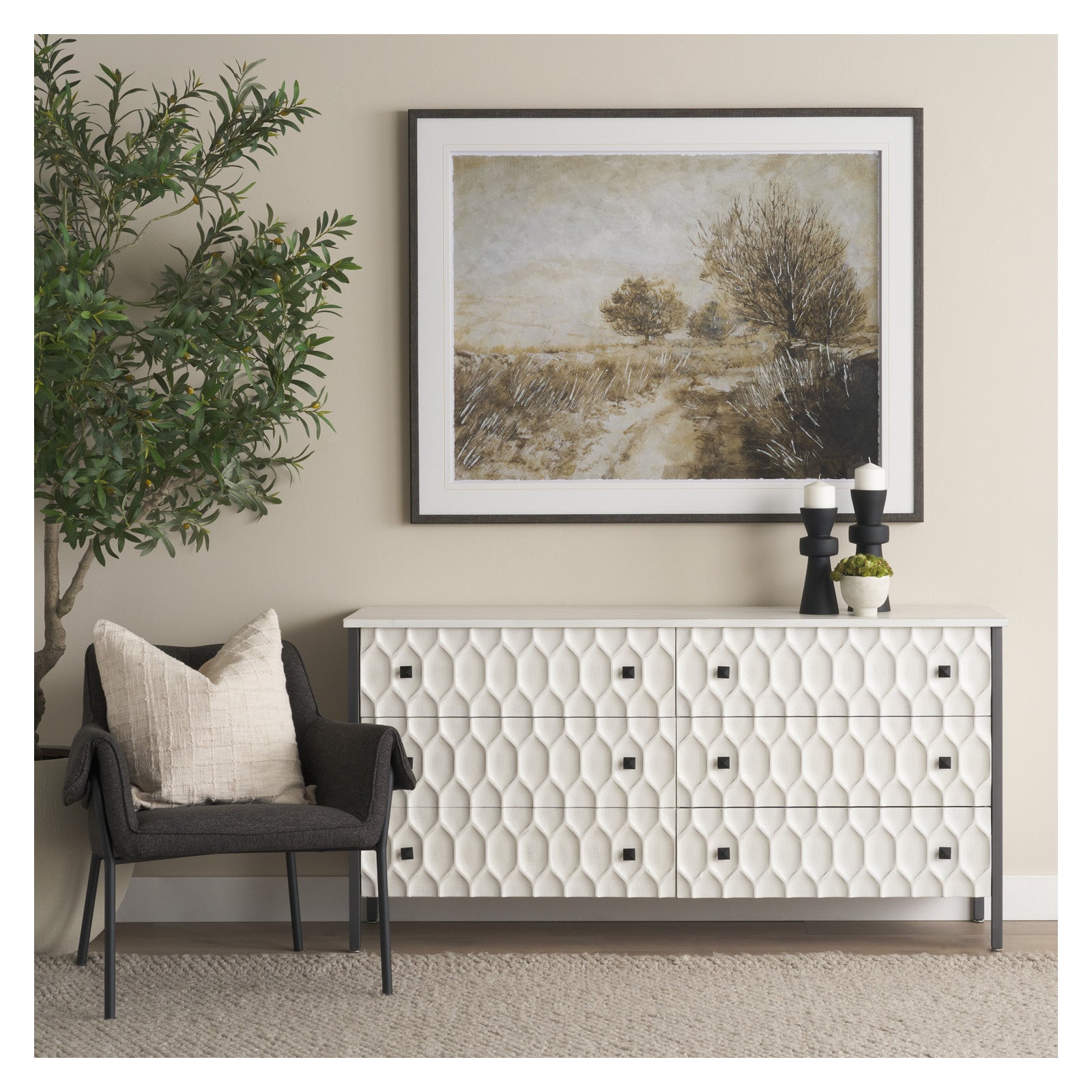 Timeless Vista II by Mercana Studio Textured Framed Artwork Matted under Glass by Mercana at ZIN Home