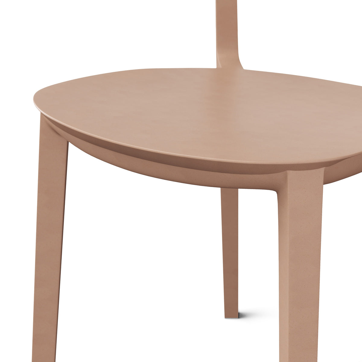 Metro Spencer Eco-Friendly Outdoor Stacking Chair Set of 4 - Dusty Rose by Urbia - detail 6