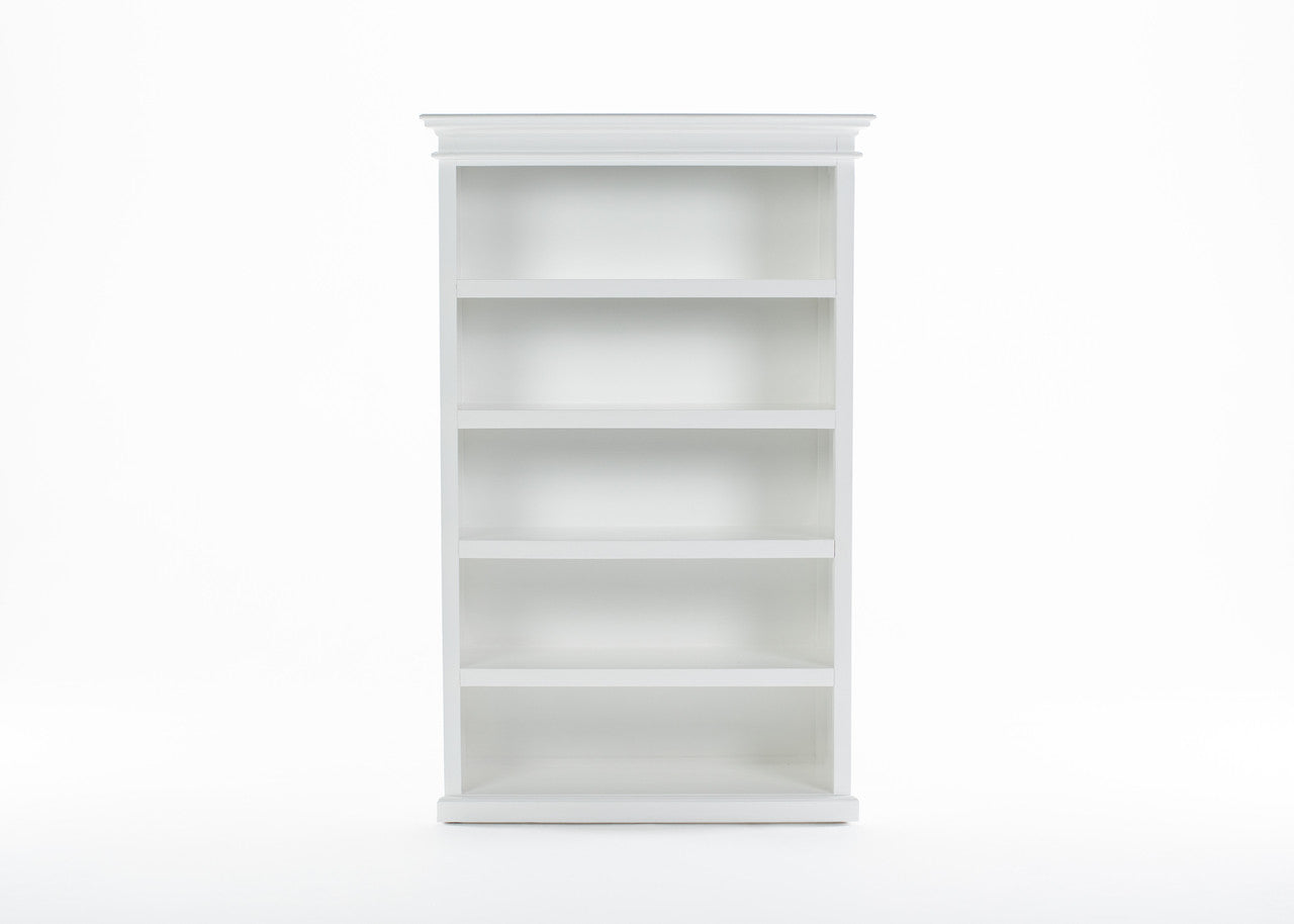 French Coastal Bookcase with 5 Shelves 49"