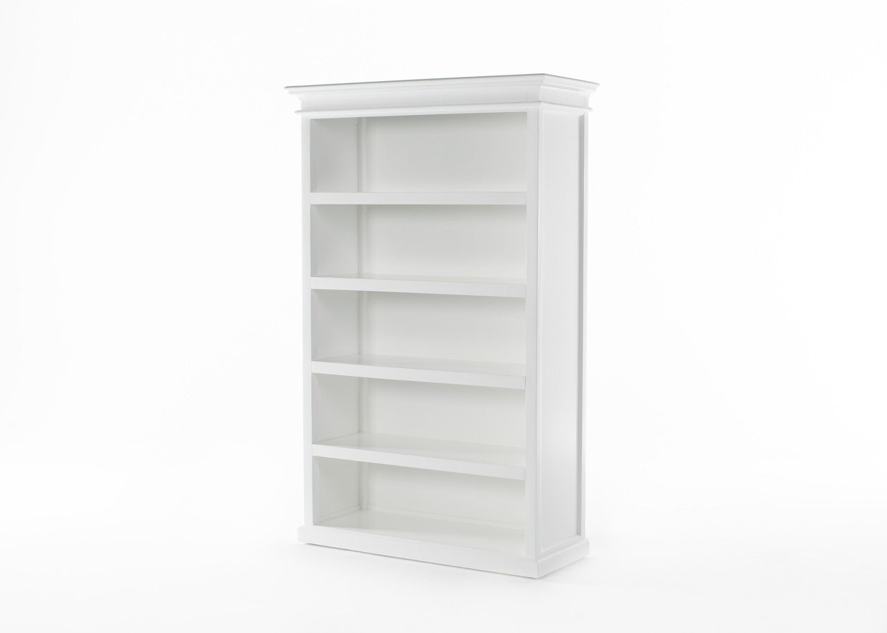 French Coastal Bookcase with 5 Shelves 49"