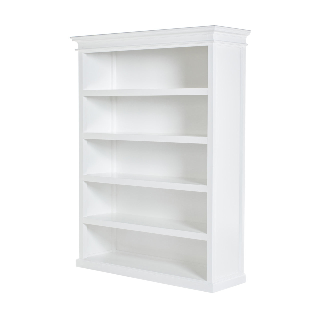 French Coastal Bookcase with 5 Shelves 59"