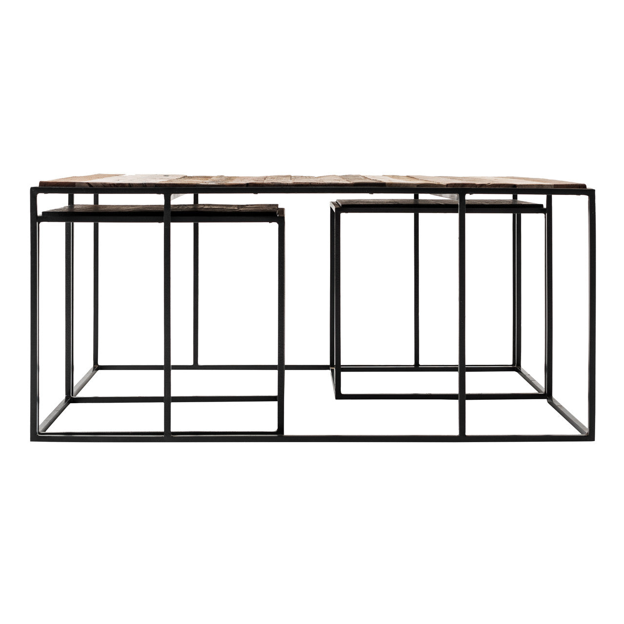 Industrial Nesting Coffee Table Set 100cm 39"