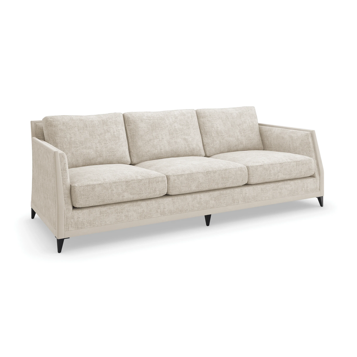 Limitless Sofa-Ecru Brushed Deep Bronze 96" by Caracole