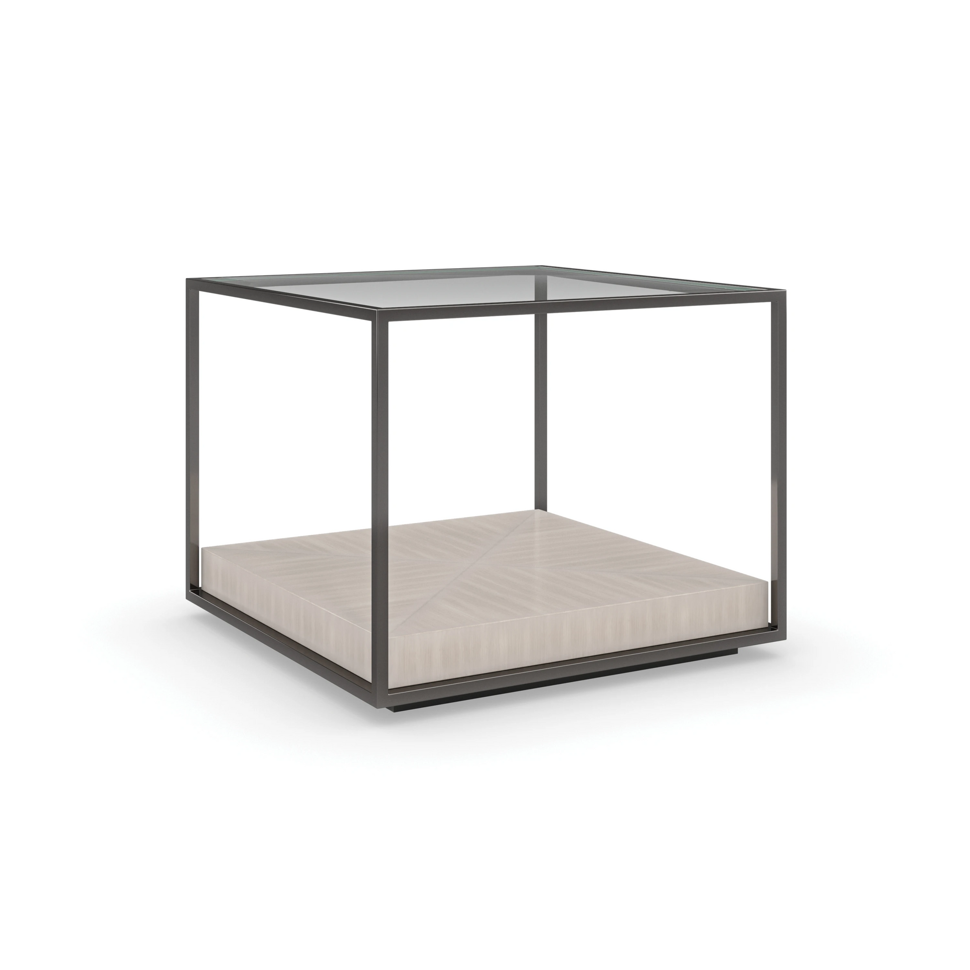 Open Air Almost Black Coffee Table 20" by Caracole - view 6