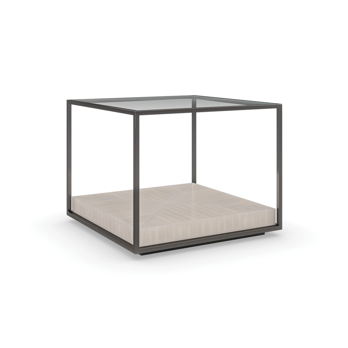 Open Air Almost Black Coffee Table 20" by Caracole - view 6