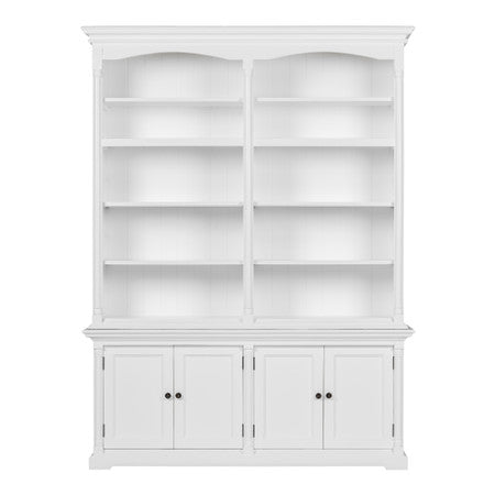 French Cottage Double-Bay Hutch Unit 65"
