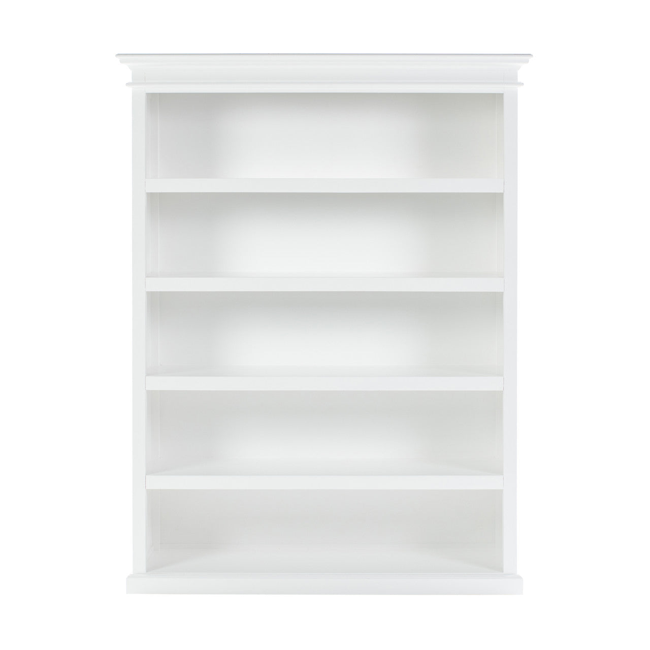 French Coastal Bookcase with 5 Shelves 59"