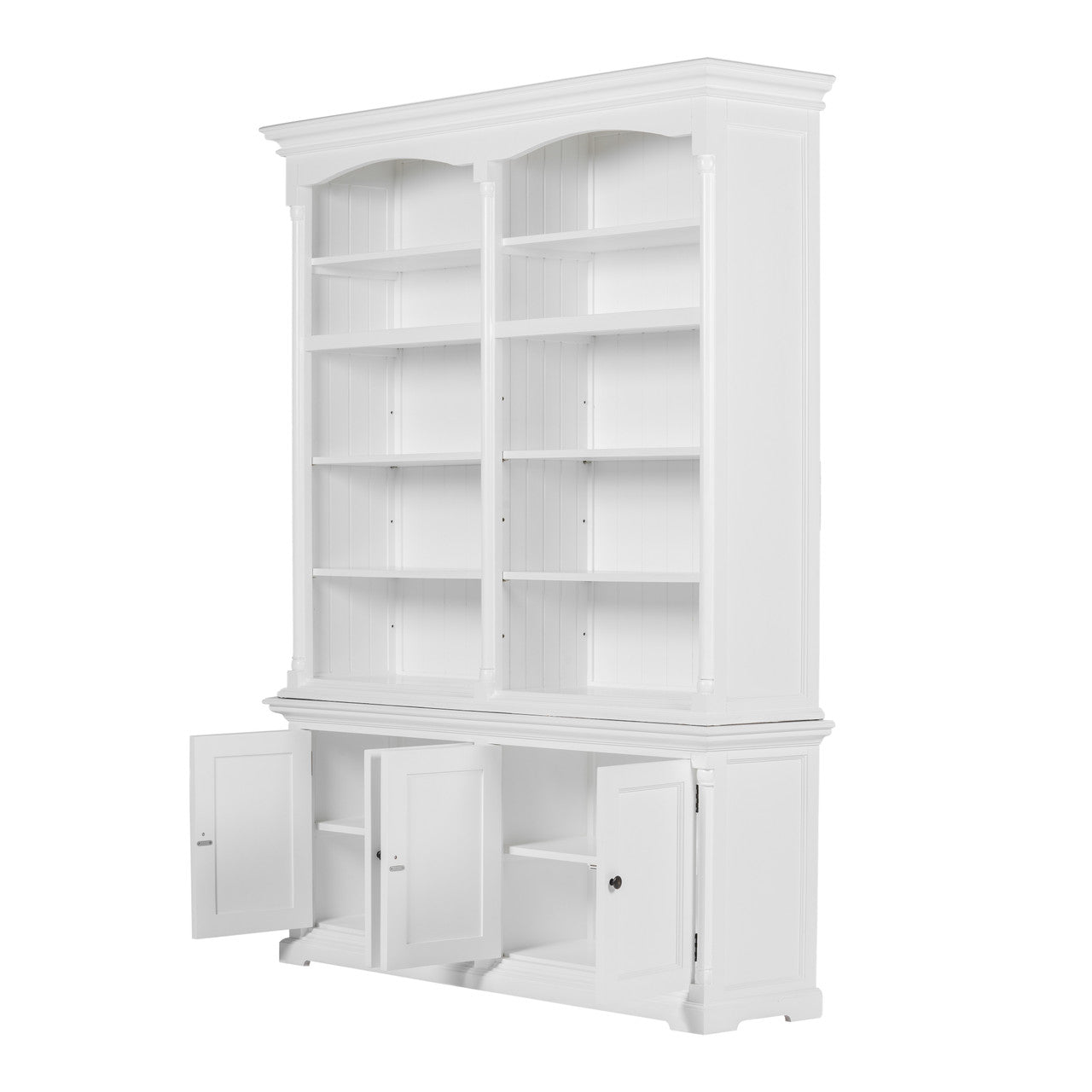 French Cottage Double-Bay Hutch Unit 65"