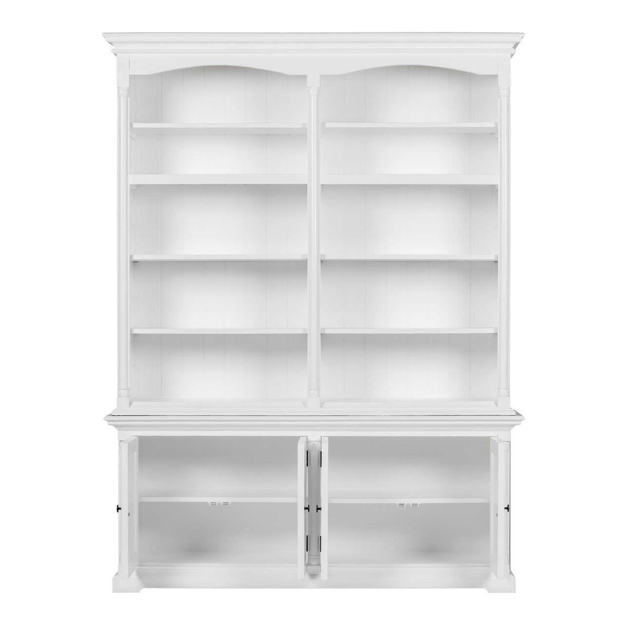French Cottage Double-Bay Hutch Unit 65"