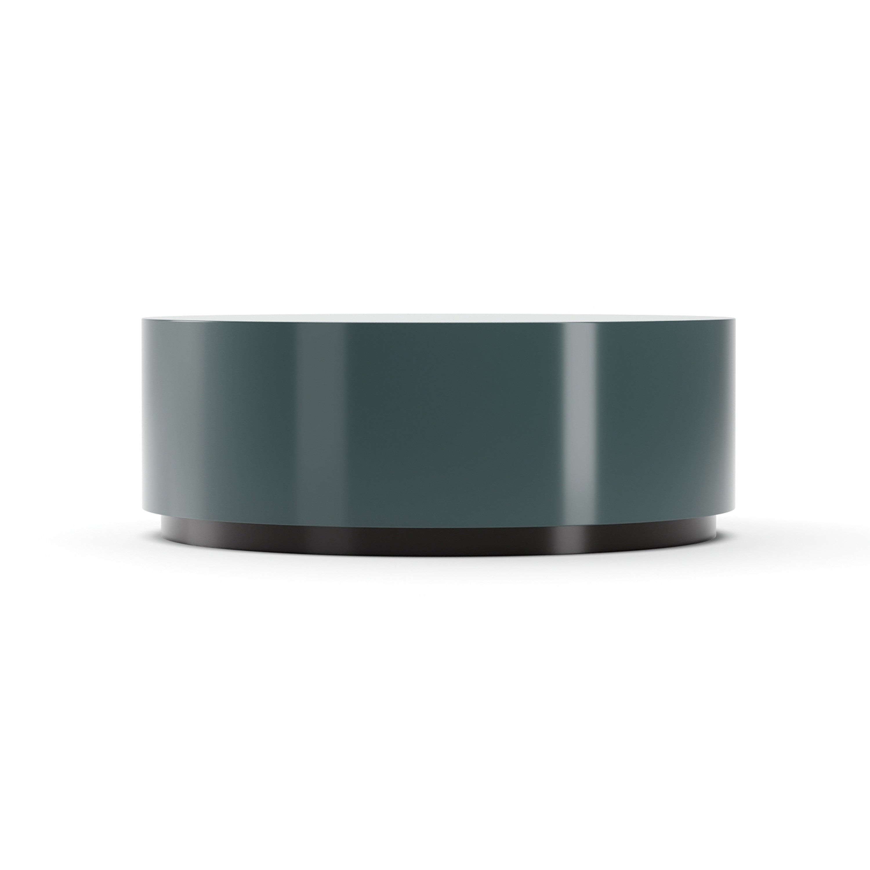 Cocktail Couture Round Cocktail Table Apatit Almost Black 46" by Caracole