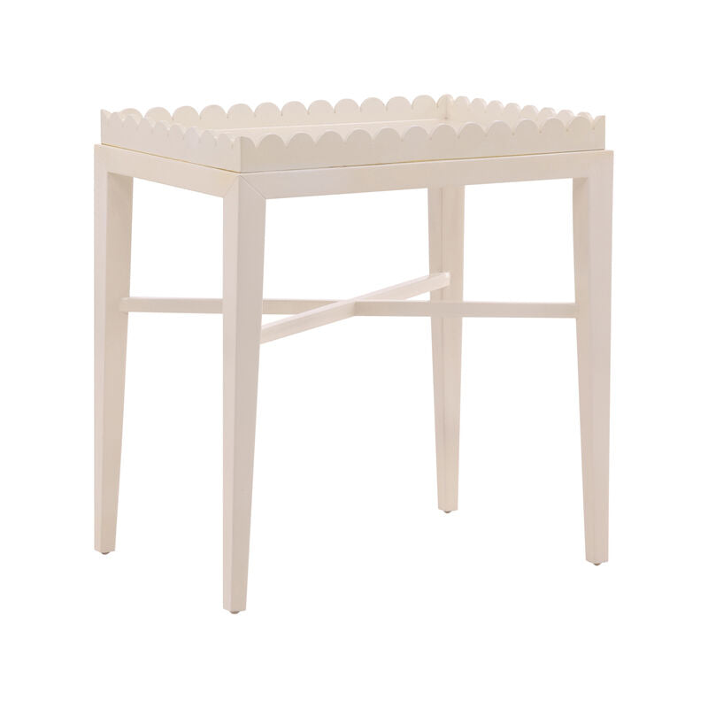 White Stephanie End Table by Furniture Classics at ZIN Home